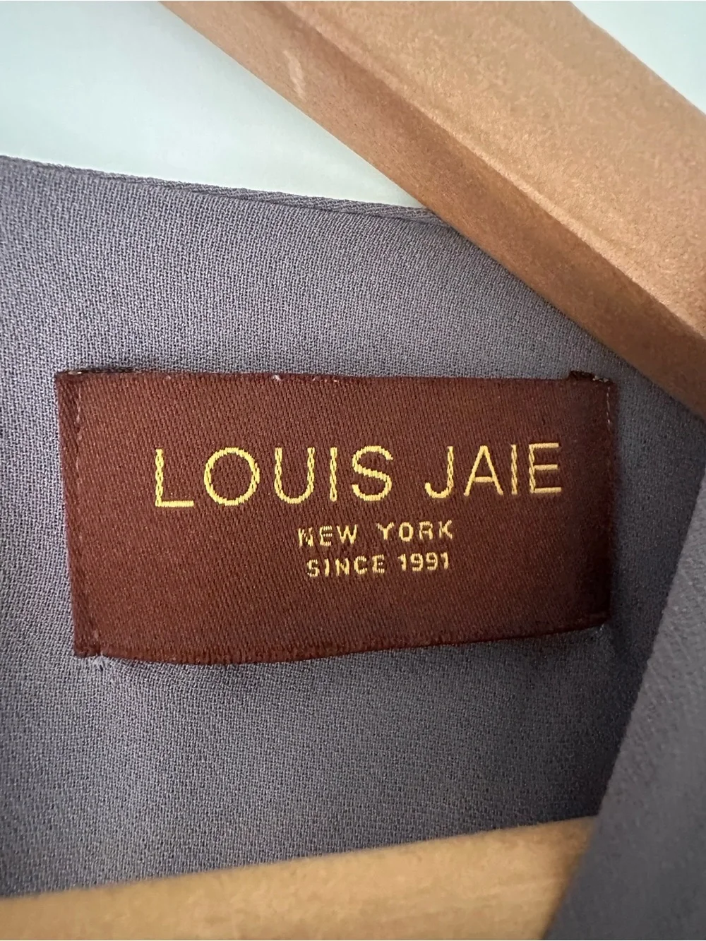 Women's Sleeveless Side-Tie Shift Dress in Dusty Taupe designer Louis Jaie